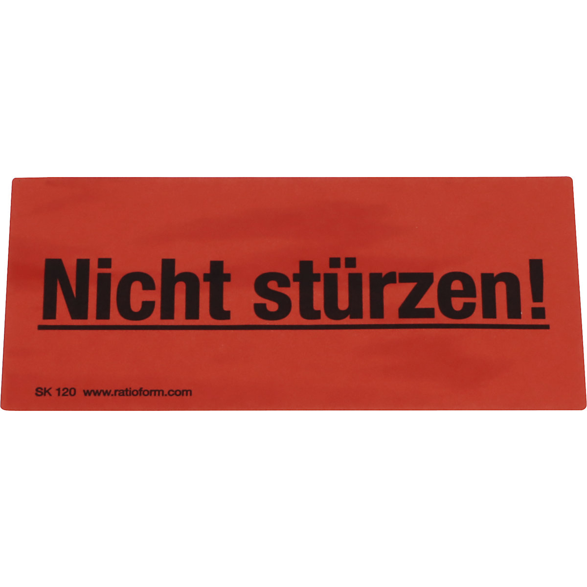 Warnetiketten ratioform