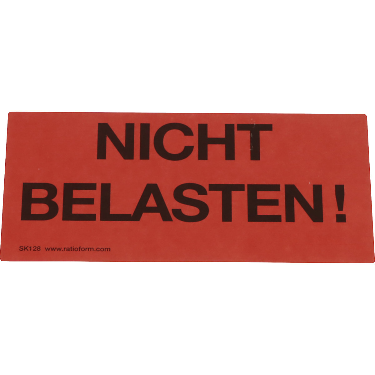 Warnetiketten ratioform
