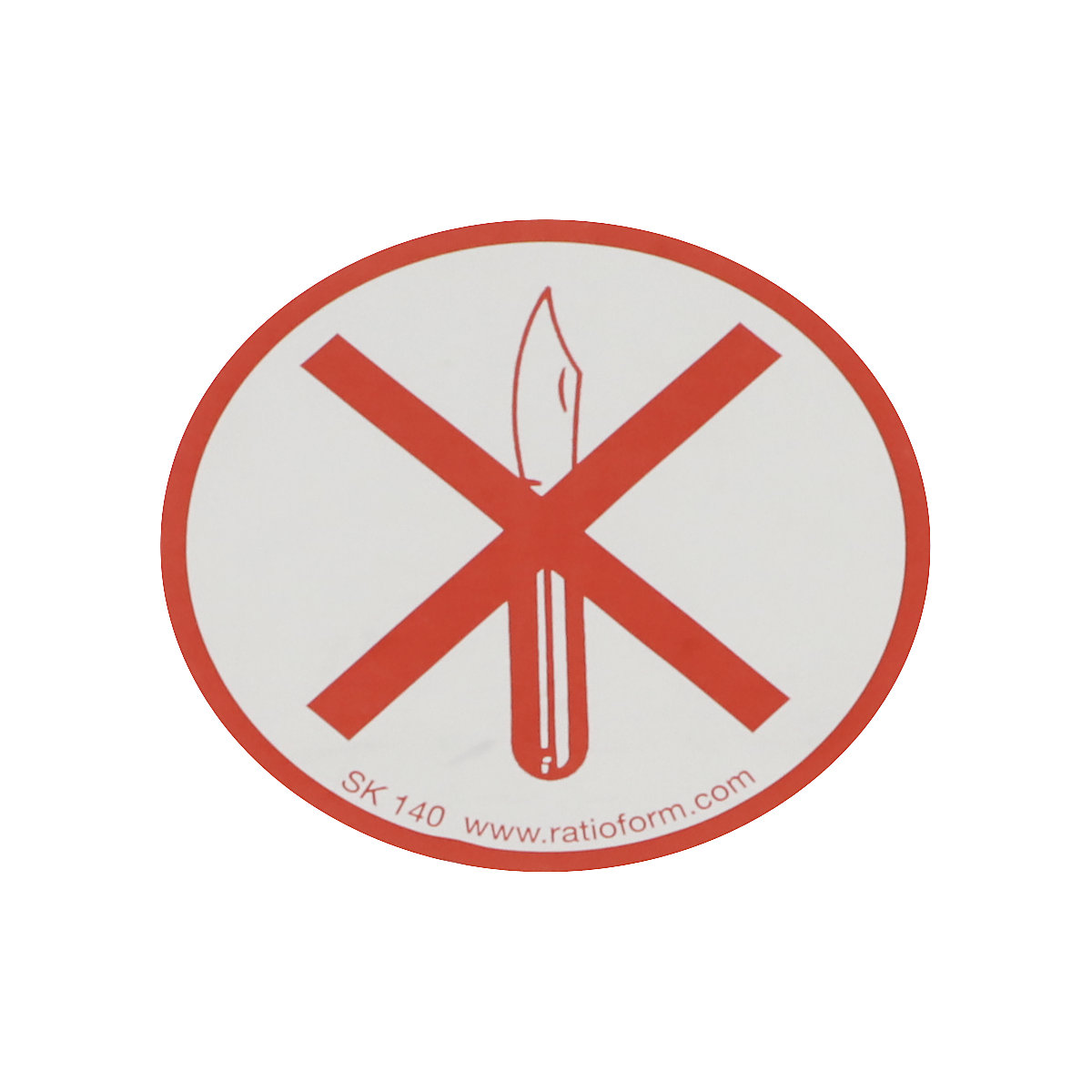 Warnetiketten ratioform