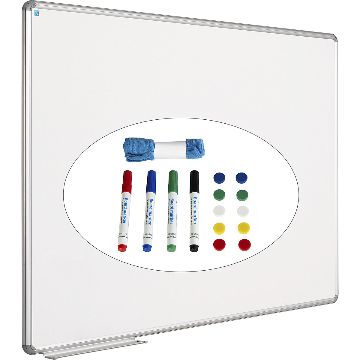 Whiteboard-Set Design inkl. Zubehör eurokraft pro