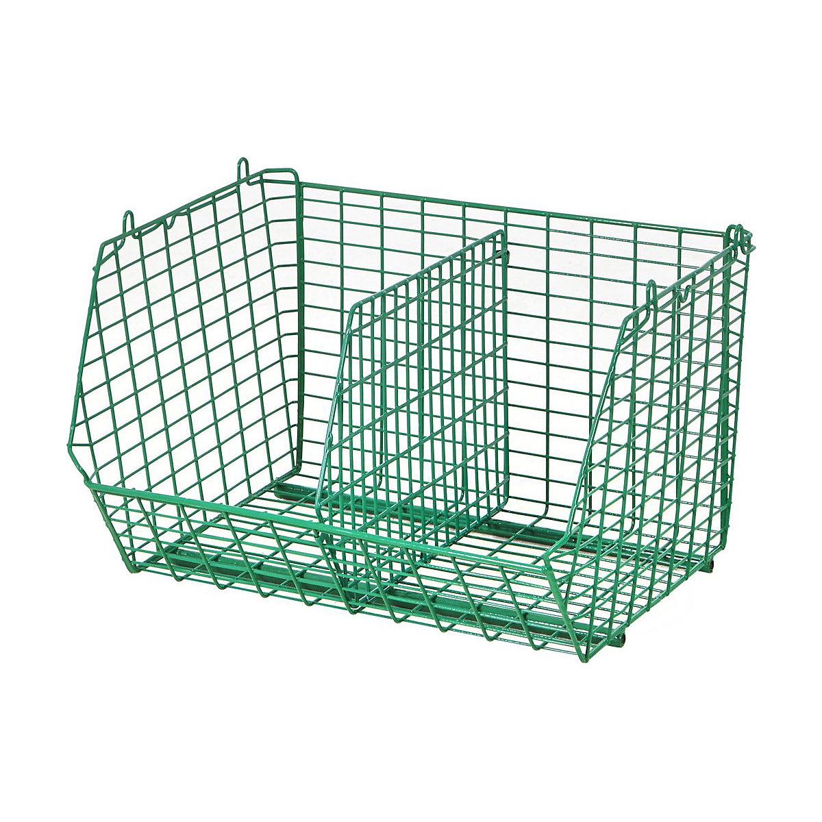 Wire Storage Basket Divider 350h x 460d mm Green For FLWBS1G And FLWBS2G