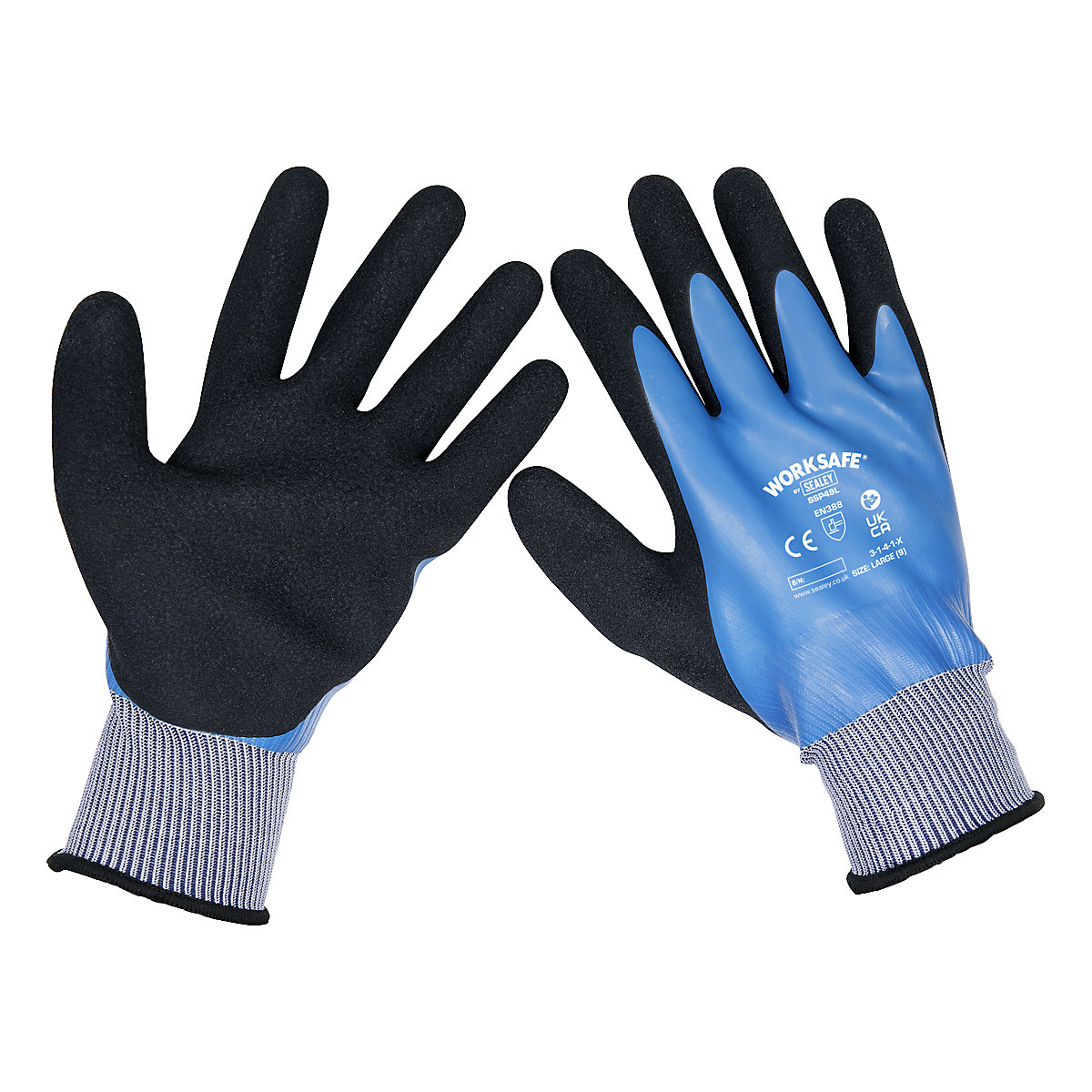 Worksafe® Waterproof Latex Gloves