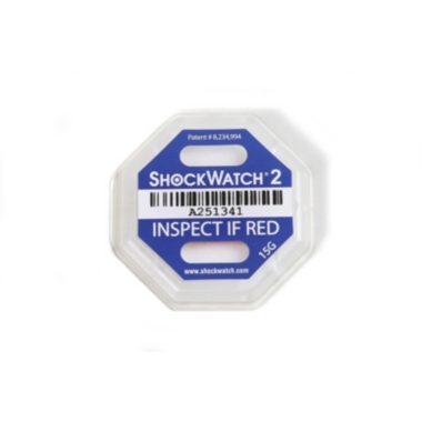 Indicatori d'urto Shockwatch® 2, incl. etichetta, conf. da 25 pz., 17 g/50 ms, blu, a partire da 10 conf. 1