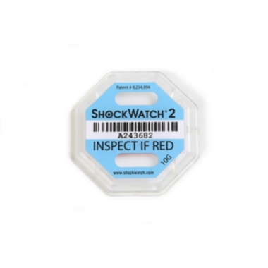 Indicatori d'urto Shockwatch® 2, incl. etichetta, conf. da 25 pz., 10 g/50 ms, turchese, a partire da 10 conf. 1
