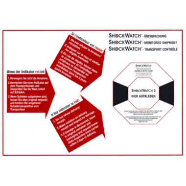 Indicatori d'urto Shockwatch® 2 3