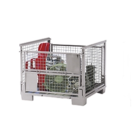Caja apilable plegable