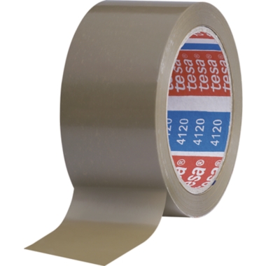 tesa Nastro da imballaggio in PVC, tesapack® 4120, conf. da 36 rotoli, marrone, larghezza nastro 50 mm 1
