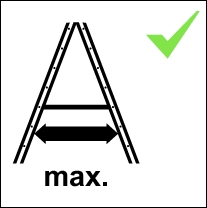 Aclaraciones de los pictogramas para escaleras wt$