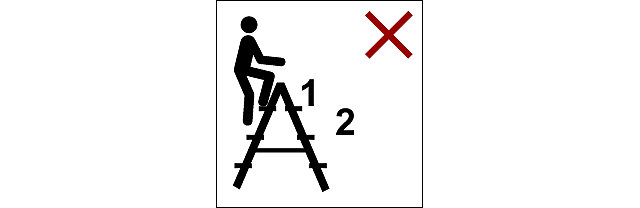 Verklaring van de pictogrammen voor ladders wt$