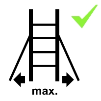 Les pictogrammes relatifs aux escabeaux et échelles wt$