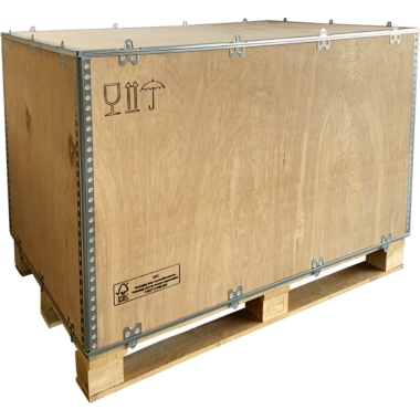 Cassa pieghevole di legno standard, con pattini, dimensioni esterne lungh. x largh. x alt. 1200 x 800 x 900 mm, a partire da 20 pz. 1