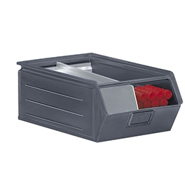 Caja visualizable de chapa de acero
