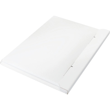 ratioform Imballo per calendari e oggetti piatti, a onda singola, lungh. x largh. x alt. interne 570 x 395 x 10 mm, bianco, a partire da 200 pz.