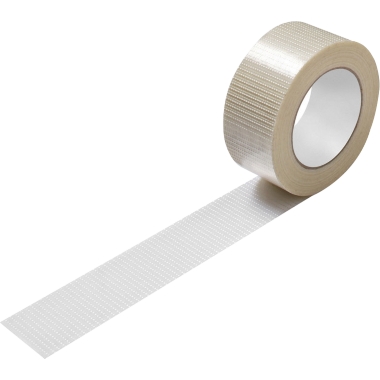 ratioform Nastro rinforzato, rinforzo trasversale extra-forte, conf. da 6 rotoli, trasparente, larghezza nastro 50 mm, a partire da 10 conf.