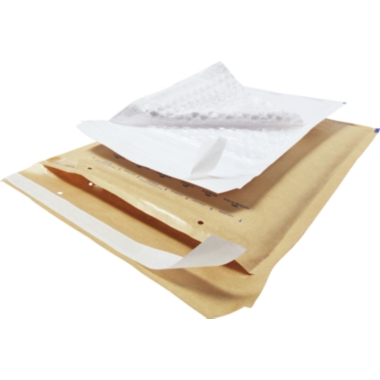 Busta per spedizioni aroFOL®, carta riciclata con pellicola a bolle d'aria, lungh. x largh. interne 215 x 145 mm, marrone, conf. da 100 pz., a partire da 10 conf.
