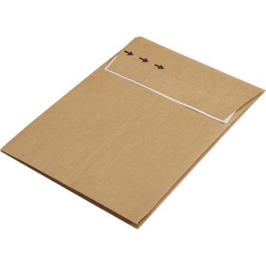 ratioform flow Busta a soffietto adatta per resi, in carta kraft, lungh. x largh. 300 x 200 mm, conf. da 100 pz., a partire da 10 conf.