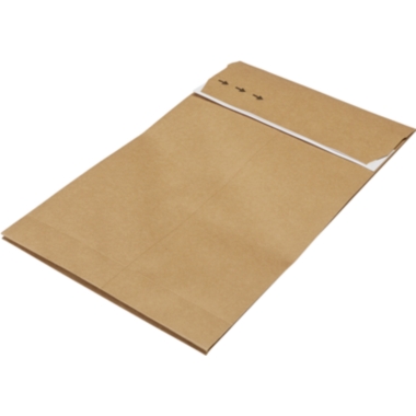 ratioform flow Busta a soffietto adatta per resi, in carta kraft, lungh. x largh. 430 x 250 mm, conf. da 100 pz., a partire da 10 conf.