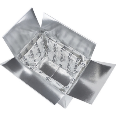 Set di scatole termiche, per la spedizione di prodotti refrigerati fino a 24 ore, dimensioni interne 300 x 200 x 200 mm, 4 cuscinetti raffreddanti, a partire da 20 pz.
