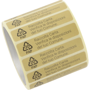 ratioform Etichette, per l'etichettatura obbligatoria in Italia, PAP 20, a partire da 30 pz.