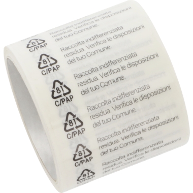 ratioform Etichette, per l'etichettatura obbligatoria in Italia, C/PAP 81, a partire da 30 pz.