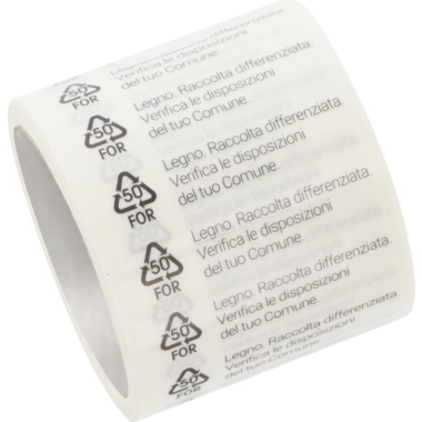ratioform Etichette, per l'etichettatura obbligatoria in Italia, FOR 50, a partire da 30 pz.