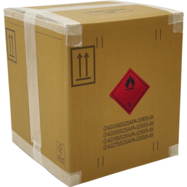 ratioform Adesivi per merci pericolose, sostanze liquide infiammabili (pericolo di classe 3), senza testo, conf. da 500 pz., rosso, a partire da 20 conf. 5