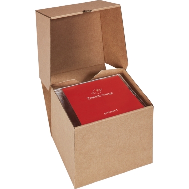 ratioform Scatola per CD, con coperchio, conf. da 25 pz., lungh. x largh. x alt. 145 x 130 x 110 mm, per 10 CD, a partire da 10 conf.