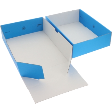 ratioform Scatola con coperchio a cappuccio, blu chiaro, dimensioni interne 301 x 213 x 80 mm, a partire da 120 pz. 3