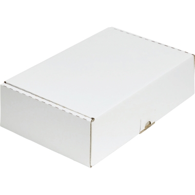 ratioform Scatola con coperchio, a onda singola, bianco, dimensioni interne 321 x 240 x 42 mm, C4, conf. da 25 pz., a partire da 100 conf. 1