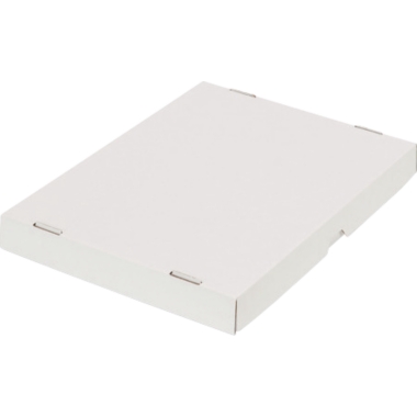 ratioform Scatola con coperchio a cappuccio, in due pezzi, dimensioni interne 301 x 213 x 25 mm, A4, bianco, a partire da 300 pz.