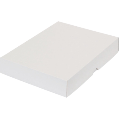 ratioform Scatola con coperchio a cappuccio, in due pezzi, dimensioni interne 301 x 213 x 45 mm, A4, bianco, a partire da 300 pz.