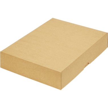 ratioform Scatola con coperchio a cappuccio, in due pezzi, dimensioni interne 302 x 213 x 55 mm, A4, marrone, a partire da 300 pz.