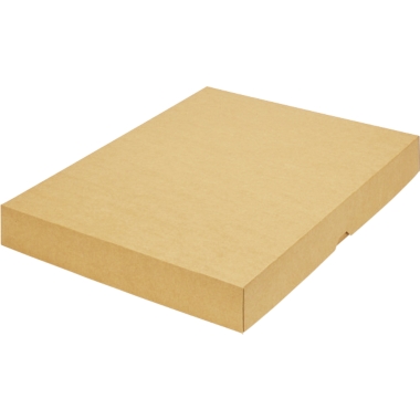 ratioform Scatola con coperchio a cappuccio, in due pezzi, dimensioni interne 435 x 315 x 50 mm, A3, marrone, a partire da 200 pz.