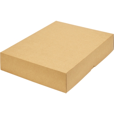 ratioform Scatola con coperchio a cappuccio, in due pezzi, dimensioni interne 435 x 315 x 80 mm, A3, marrone, a partire da 200 pz.