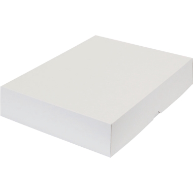 ratioform Scatola con coperchio a cappuccio, in due pezzi, dimensioni interne 435 x 315 x 80 mm, A3, bianco, a partire da 120 pz.