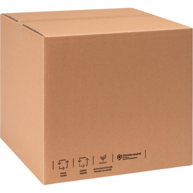 ratioform Scatola pieghevole in cartone ondulato, CO₂ neutra, lungh. x largh. x alt. 400 x 400 x 350 mm, a onda doppia, a partire da 100 pz. 1
