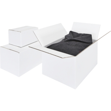 ratioform Scatola pieghevole in cartone ondulato esterno/interno bianco 1