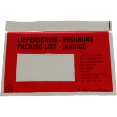 ratioform Buste portadocumenti Premium, stampa Bolla di consegna, conf. da 500 pz., lungh. x largh. 175 x 140 mm, a partire da 10 conf.