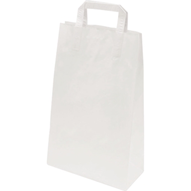 Sacchetto di carta, bianco, lungh. x largh. x alt. 220 x 105 x 360 mm, 70 g/m², conf. da 250 pz., a partire da 10 conf. 1