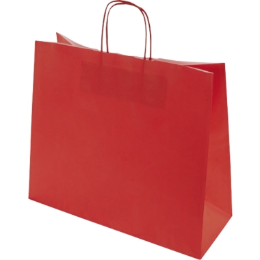 Sacchetto di carta FRESH, rosso, lungh. x largh. x alt. 320 x 130 x 280 mm, 100 g/m², conf. da 250 pz., a partire da 10 conf. 1