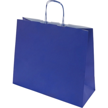 Sacchetto di carta FRESH, blu, lungh. x largh. x alt. 320 x 130 x 280 mm, 110 g/m², conf. da 250 pz. 1