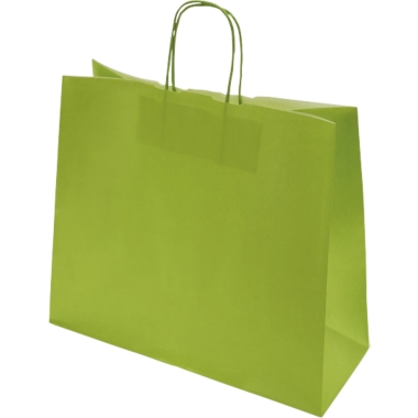 Sacchetto di carta FRESH, verde, lungh. x largh. x alt. 320 x 130 x 280 mm, 100 g/m², conf. da 250 pz., a partire da 10 conf. 1