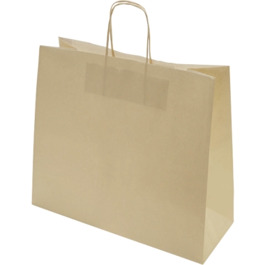 Sacchetto di carta FRESH, sabbia, lungh. x largh. x alt. 320 x 130 x 280 mm, 100 g/m², conf. da 250 pz., a partire da 10 conf. 1