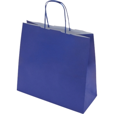 Sacchetto di carta FRESH, blu, lungh. x largh. x alt. 250 x 110 x 240 mm, 110 g/m², conf. da 250 pz., a partire da 10 conf. 1