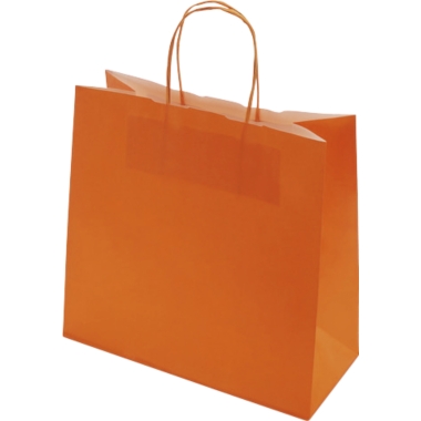 Sacchetto di carta FRESH, arancione, lungh. x largh. x alt. 250 x 110 x 240 mm, 100 g/m², conf. da 250 pz., a partire da 10 conf. 1