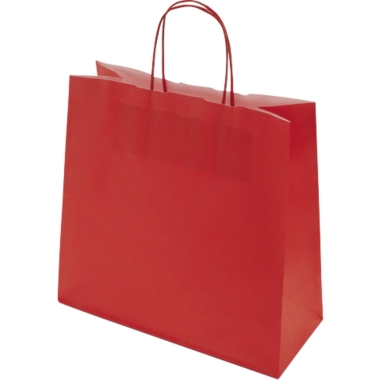 Sacchetto di carta FRESH, rosso, lungh. x largh. x alt. 250 x 110 x 240 mm, 100 g/m², conf. da 250 pz., a partire da 5 conf. 1