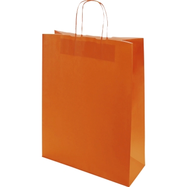 Sacchetto di carta FRESH, arancione, lungh. x largh. x alt. 320 x 130 x 425 mm, 100 g/m², conf. da 250 pz., a partire da 10 conf. 1