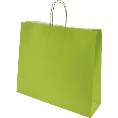 Sacchetto di carta FRESH, verde, lungh. x largh. x alt. 420 x 130 x 370 mm, 110 g/m², conf. da 150 pz., a partire da 10 conf. 1