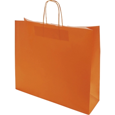 Sacchetto di carta FRESH, arancione, lungh. x largh. x alt. 420 x 130 x 370 mm, 110 g/m², conf. da 150 pz., a partire da 10 conf. 1