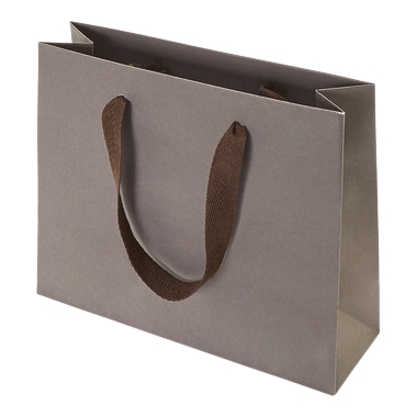 Sacchetto di carta Style UNI, marrone scuro, lungh. x largh. x alt. 240 x 80 x 200 mm, conf. da 200 pz., a partire da 10 conf.
